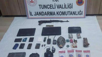 Tunceli'de teröristlere ait 4 sığınak imha edildi