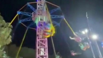 İzmir'deki lunaparkta yaşanan kaza anı ortaya çıktı