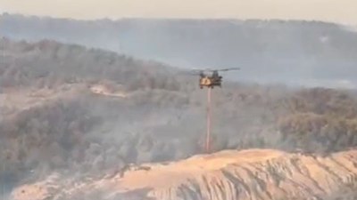 Çanakkale'de yangın söndürme çalışmalarına TSK destek verdi