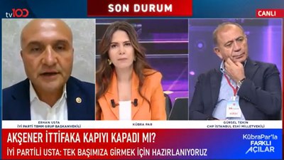 İyi Partili Erhan Usta: Bize teröristlerle iş birliği yapıyorsunuz dediler