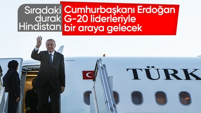 Cumhurbaşkanı Erdoğan, G-20 Liderler Zirvesi için Hindistan'a gitti