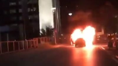 İsrail protestosunda arabalarını yakan çifte hapis cezası