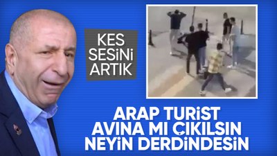 Ümit Özdağ, Trabzon'da turisti yumruklayarak bayıltan saldırgana sahip çıktı