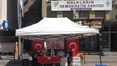 Muşlu aileler evlat nöbetinde: Çocuğumu HDP ve PKK'dan istiyorum