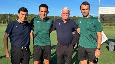 Atilla Karaoğlan ve Erkan Özdamar, UEFA CORE kampına katıldı