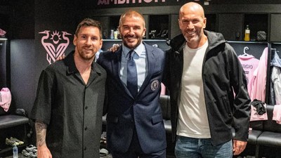 Messi, Zidane ve Beckham bir arada! Efsane karede dikkat çeken detay