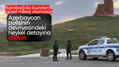 Karabağ yeniden Azerbaycan'a kavuştu! Polisler Hankendi'de devriye gezdi...
