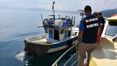 Yasa dışı su ürünleri avcılığına denetim: 110 kişiye para cezası