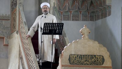 Diyanet İşleri Başkanı Ali Erbaş, Saraybosna'da hutbe irat etti