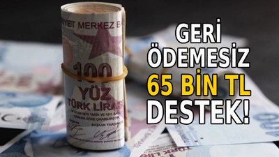 Geri ödemesiz 65 bin TL tek tıkla cebinizde! Sadece başvur, gerisini dert etme