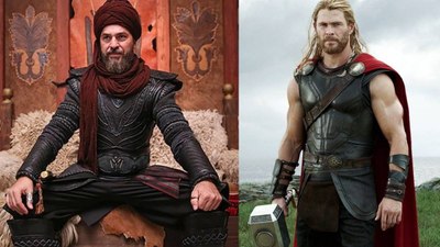 Avengers’ın Thor’u ile Diriliş Ertuğrul’un Ertuğrul Gazi’si bir araya geldi...