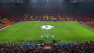 Galatasaray'dan Şampiyonlar Ligi koreografisi!