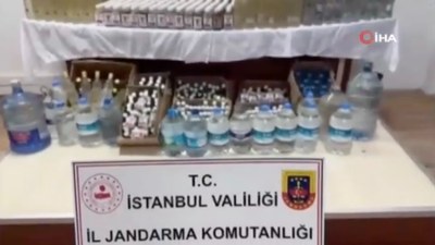 İstanbul'da 3.5 ton sahte alkol ele geçirildi