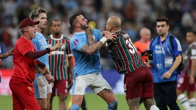 Felipe Melo yine olay çıkardı! Kulüpler Dünya Kupası Final'inde Kyle Walker ile kavga etti