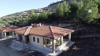 Hatay'daki köy tipi afet konutlarında sona doğru