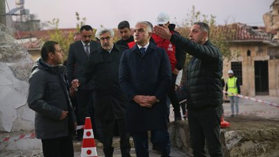 Mehmet Nuri Ersoy, Hatay'da tarihi yapılarla ilgili çalışmaları inceledi