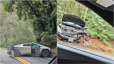 Kafa kafaya çarpıştılar! Tesla Cybertruck ilk kazasını Toyota Corolla ile yaptı
