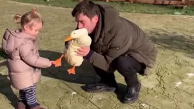 Kıvanç Tatlıtuğ oğlu Kurt Efe'yle ördek sevmeye gitti! Yüzü ilk kez gözüktü