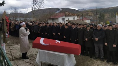 Samsun'da kalp krizi sonucu hayatını kaybeden uzman çavuş toprağa verildi