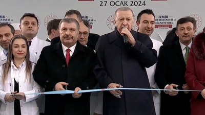 İzmir'e dev hizmet! Cumhurbaşkanı Erdoğan İzmir Şehir Hastanesi'nin açılış törenine katıldı