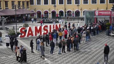 Samsun'da Galatasaray maçının biletlerine yoğun ilgi