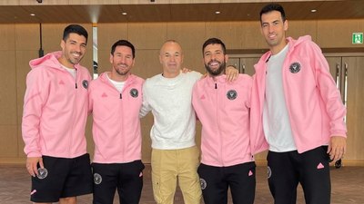 Inter Miami kampında muhteşem fotoğraf: Barcelona efsaneleri bir arada