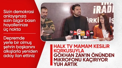 Halk TV'den Gökhan Zan'a sansür! Konuşurken mikrofonu aldılar