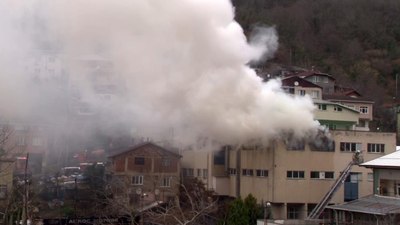 Beykoz'da kibrit fabrikasında yangın