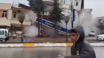 Adıyaman'da 6 Şubat depreminde evin yıkıldığı anın görüntüsü ortaya çıktı