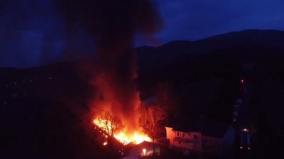 Zonguldak'ta tekstil atölyesinde yangın