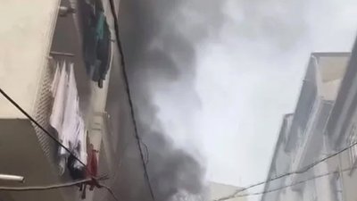 Esenyurt'ta yangın! 5 katlı bina alevlere teslim oldu