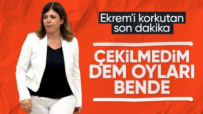 DEM Parti İstanbul adayı Meral Danış: 'Adaylıktan çekilmeyeceğim'