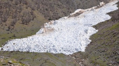 Şırnak'ta çığ böyle geldi