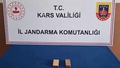 Kars'ta beline bağladığı kaçak külçe altınla yakalandı: Değeri 5 milyon!