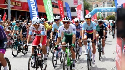 59. Cumhurbaşkanlığı Türkiye Bisiklet Turu'nda 3. etabın galibi Giovanni Lonardi!