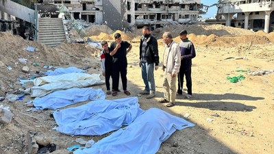 Hamas: Toplu mezarlardaki bazı cesetler diri diri gömülmüş