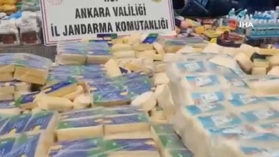 Ankara'da yaklaşık 9 ton gıda ürünü imha edildi
