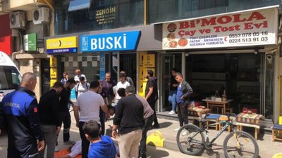 Bursa'da ceza yiyen işletme sahibi baygınlık geçirdi