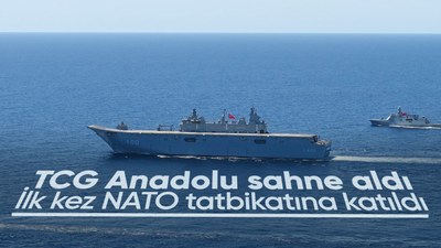 TCG Anadolu ilk kez NATO tatbikatına katıldı