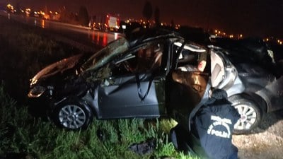 Ankara'da araç bariyere çarptı: 1 ölü, 5 yaralı