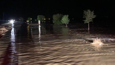 Konya'da sağanak etkisi: Tarım arazileri ve yollar sular altında kaldı