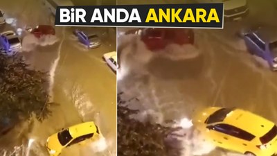 Ankara'da şiddetli sağanak