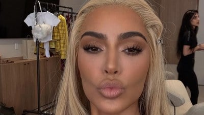 Kim Kardashian, sütyen ölçüsünü verdi! Takipçileri yorum yağdırdı