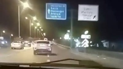 Antalya'da otomobilin takla attığı anlar saniye saniye kaydedildi