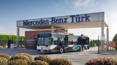 Mercedes-Benz Türk ürettiği 10 otobüsten 7'sini ihraç etti