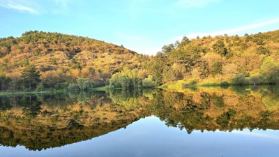 Çorum'un gizli cenneti Hacılarhanı Göleti görsel şölen sundu