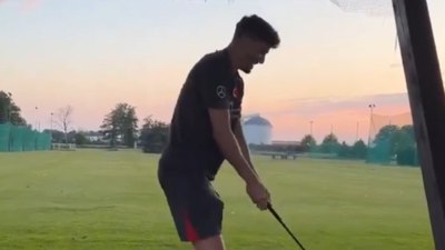 Altay Bayındır'ın golf denemesi