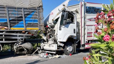 Muğla'da kamyon tıra arkadan çarptı: 2 ölü