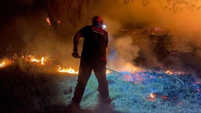 Denizli'de dün çıkan orman yangını kontrol altına alındı