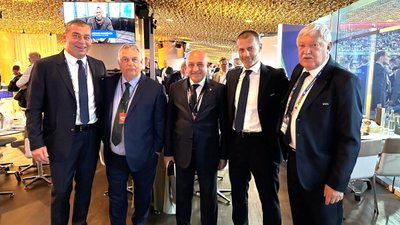 Mehmet Büyükekşi, FIFA ve UEFA Başkanları ile bir araya geldi